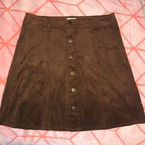 Button up Mini Skirt